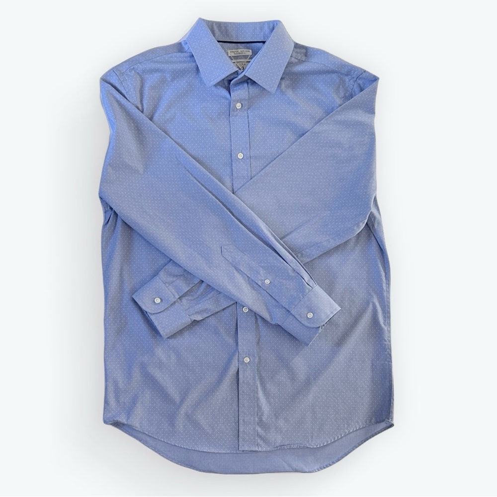 Jos. A. Bank Blue and White Dress Shirt Classic Fit